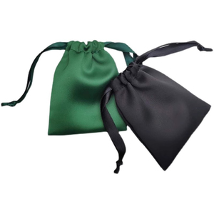 Bolsa de Joyería de Satén con Cordón, Impresión Personalizada, para Empaquetado de Lujo, Proveedor Mayorista de Fábrica - Product Image 1