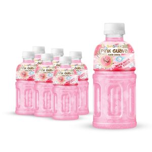 Precio al por Mayor SUN SMILE Bebida de Jugo de Durazno NAWON en Botella PET de 320ml con Nata de Coco Fabricante de Bebidas OEM/ODM - Product Image 1
