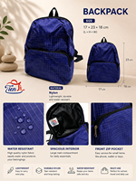 Mochila de Nailon Impermeable, Ligera y Duradera, con Cierre de Cremallera, Suave, Informal, para Viajes, Escuela, Aire Libre, Unisex, OEM, ODM