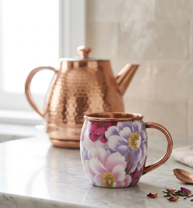 Taza de Cobre Puro con Tapa Hermética y Aislamiento al Vacío, Hecha a Mano, Ecológica, Diseño Moderno, Artículo de Regalo Festivo - Product Image 1