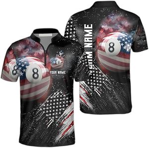 Camisetas de Billar Personalizadas OEM para Hombre, Tallas Grandes, Sublimadas, Jersey de Equipo de Billar, Secado Rápido, Transpirable, Spandex/Poliéster - Product Image 4