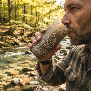 Cuenco Vikingo para Beber, Ecológico, de Cuerno de Búfalo Pulido, Forma Natural, para Cerveza - Product Image 1