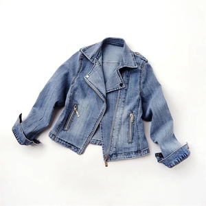 Chaqueta Vaquera para Mujer con Cierre de Botones, Textura Suave, Cómoda para Uso Diario, OEM, Tela Vaquera Premium Lavada, Costuras Duraderas - Product Image 3