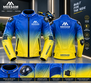เสื้อแจ็คเก็ตหนังสำหรับขี่มอเตอร์ไซค์ สีม่วงขาว ระบายอากาศได้ดี แบบมีรูระบายอากาศ สำหรับแข่งรถ ป้องกันการกระแทก ทำจากหนังวัวแท้ ลายจิงโจ้ พิมพ์ลายดิจิตอล - Product Image 5