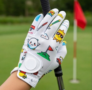 Gant de golf pour enfant en cuir Cabretta INJAE, performance professionnelle, main gauche, unisexe, anti-UV, fentes pour les doigts, fabrication OEM directe d'usine - Product Image 2