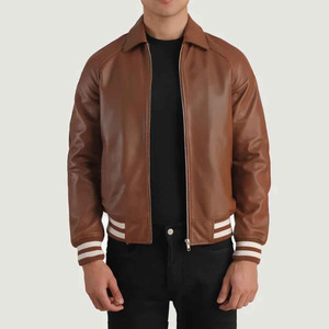 High Quality Men's Letterman Varsity <b>Jacket</b> Genuine Leather Body And Sleeves Winter Wear <b>Smart</b> Stylish <b>Jacket</b> OEM - Product Image 1