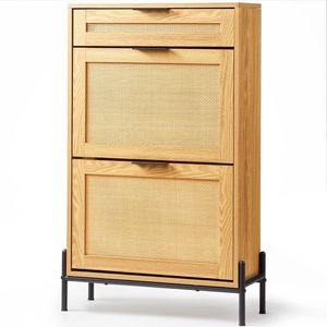 Classico Armadio Portascarpe in Legno Salvaspazio per Casa, Hotel o Appartamento, Soluzione Versatile per la Conservazione delle Scarpe - Product Image 3