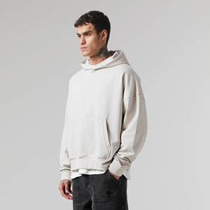 Sudadera con Capucha Oversize de Corte Holgado para Hombre, con Logotipo Personalizado, de Algodón Grueso Lavado Vintage, de Alta Calidad - Product Image 2