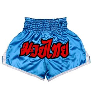 กางเกงขาสั้นฝึกซ้อม MMA แบบปักโลโก้ได้ตามต้องการชุดมวยไทย - Product Image 1