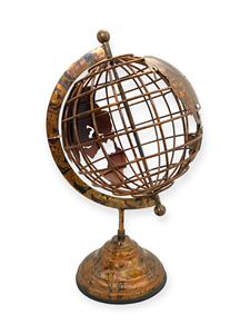 Globe terrestre en laiton - Globe de bureau traditionnel avec fonction rotative pour usage éducatif et décoratif, occasion de remise de diplôme - Product Image 4