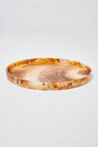 Plateau rond en résine artisanal, plateaux de service décoratifs pour la maison, pour les collations, les desserts, les fruits, les aliments, cuillère, plateau en métal de qualité - Product Image 5