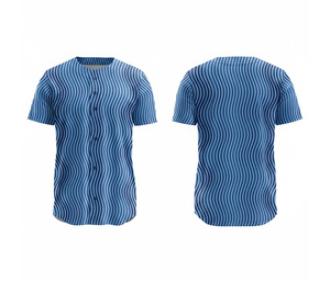 Fournisseur en gros d'uniformes de baseball personnalisés |   Kit de baseball d'équipe avec logo et numéros personnalisés |   Base en polyester respirant - Product Image 2