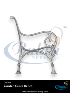 Modern Outdoor Park <b>Bench</b> Cast Iron <b>Metal</b> Frame Wood Slat Seat Armchair for Patio Garden Mall Supermarket Entry - Product Image 5