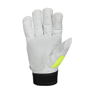 Gants de travail en cuir de chèvre de qualité supérieure, flexibles, résistants à la chaleur, durables, avec bracelet réglable, pour mécaniciens et jardiniers - Product Image 5