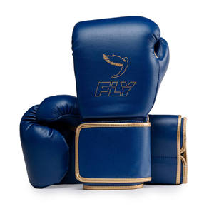 Gants de boxe MMA Sanda Fly Superloop Pro X 2 personnalisés en cuir de vache véritable avec fermeture auto-agrippante de haute qualité - Product Image 1