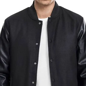 Personalized Stylish <b>Men</b> <b>Jackets</b> In Cheap Price Adjustable Streetwear <b>Men</b> Varsity <b>Jacket</b> With Stand Collar <b>Baseball</b> <b>Jacket</b> - Product Image 2