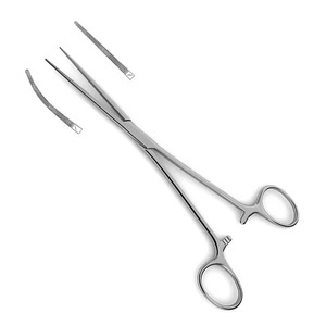 Pinzas Intestinales Quirúrgicas Bainbridge de Acero Inoxidable de 19 cm, Reutilizables, Rectas y Curvas para Procedimientos Precisos - Product Image 5