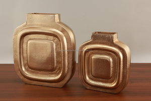 Best Seller High Quality <b>Decor</b> <b>Vase</b> Modern Shape Metal Flower <b>Vase</b> for Home Living Room Wedding Tabletop by Azora Industries - Product Image 3