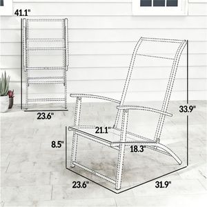Set di Sedie da Pranzo Pieghevoli Beige per Esterni, Terrazza, Campeggio e Giardino (Solo Sedie) - Product Image 6