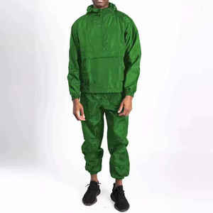 Custom Nylon Windbreaker Lightweight Hiking Streetwear <b>Straight</b> Quick Dry Tracksuit Two Piece Jogger Pants and <b>Jacket</b> 2 Pcs Sets - Product Image 1