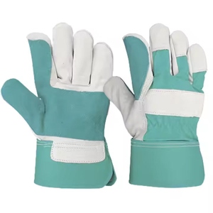 Best Performance Reinforced Cowhide Split Leather Heat Resistance Anti-static Durable Industrial Safety <b>Workwear</b> <b>Gloves</b> - Product Image 3