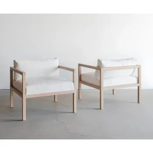Ghế phòng chờ bằng gỗ Tếch với mô hình đệm alabama-gỗ tếch vườn sofa sản xuất