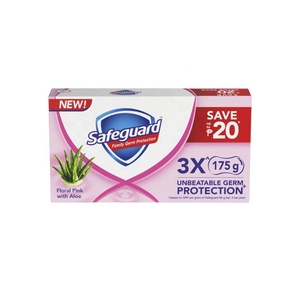 Safeguard Jabón Floral Rosa con Aloe Set 3 Barras X 115g Jabón de Manos Ayuda a Matar 100% de Bacterias para Proteger La Piel DE LAS Manos - Product Image 1