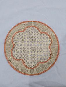 Handmade Floral Scalloped Placemat and Charger <b>Plates</b> From Vietnam Factory for Dining Table Set of <b>Mats</b> & Pads - Product Image 5