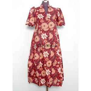 Nouvelle Arrivée Robe Indienne Formelle Bohème Mi-Longue Décontractée pour Femme, Idéale Plage et Soirée, Confortable en Coton à Motifs Floraux pour l'Été - Product Image 1