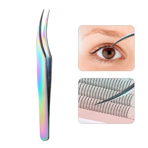 Professional Curved <b>Lash</b> Extension Tweezer Precision Eyelash Applicator Tool for <b>Volume</b> Isolation Beauty Salon Use - Product Image 4