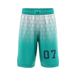 กางเกงบาสเก็ตบอลพิมพ์ลายชื่อทีมตามสั่ง ผ้าโพลีเอสเตอร์ 100% ระบายอากาศได้ดี แห้งเร็ว มีเชือกผูกเอว ชุดยูนิฟอร์มบาสเก็ตบอล - Product Image 2