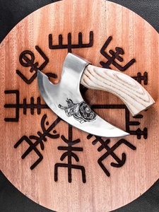 Hacha Vikinga de Acero con Alto Contenido de Carbono Hecha a Mano por THEWIZ CRAFTS, con Grabado Personalizado y Funda de Cuero, Garantía de 3 Años, Venta al Por Mayor - Product Image 4