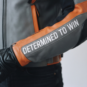 Women's Unisex Summer Printed Genuine Leather Full Sleeve <b>Racer</b> Motorcycle Biker <b>Jacket</b> with Flame-Retardant Anti-UV Protection - Product Image 3