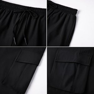 2026 Trending <b>Men's</b> Baggy Cargo Pants <b>Wide</b> <b>Leg</b> Multi Pocket Streetwear Utility <b>Trousers</b> OEM - Product Image 6