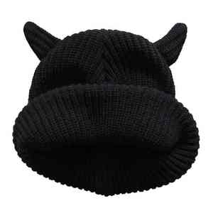 Private Label Winter <b>Beanie</b> Hat Custom Logo Warm Knit Cap <b>Fleece</b> Lining Breathable Waterproof 100% Acrylic Men Women Skullies - Product Image 3
