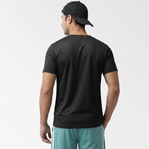 Take Me to the Gym T-shirt sportif à manches courtes et col rond pour homme, coupe régulière, séchage rapide, en coton noir - Product Image 3