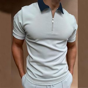 Vêtements de sport d'été en maille piquée douce au toucher, polo pour homme de qualité supérieure 100% polyester, protection UV, vêtements de pêche en plein air - Product Image 1