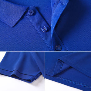 Piqué en coton tricoté écologique avec logo personnalisé pour chemises, uniformes masculins, respirant, séchage rapide, brodé, vente en gros, OEM - Product Image 5