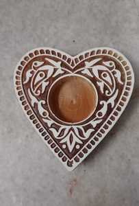 Handmade <b>Wooden</b> Tea Light Holders Hand Carved Artisanal Tealight Candle Stands for Home Decor - Product Image 2
