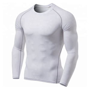Vente en gros de Rash Guards de Compression MMA BJJ en Polyester/Nylon Respirant, Conception OEM, Impression Personnalisée Unisexe par Transfert Thermique Intégral - Product Image 2