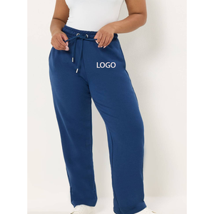 Pantalones Deportivos para Mujer, Cintura Media, Elásticos, con Puños Elásticos Personalizados, Diseño Sólido, Logotipo Estampado, Doble Cintura - Product Image 1