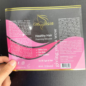Étiquette transparente en PET Botex avec design d'huile d'argan imprimé UV, forme irrégulière, autocollant d'emballage recyclable - Product Image 5