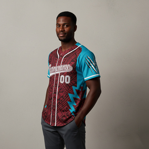 Breathable Anti-Bacterial Short Sleeve Printed <b>Baseball</b> Jersey Adults Plus Size Customized Logo Sublimated <b>Baseball</b> Jersey - Product Image 3