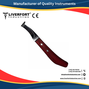 Cuchillo de Herrador para Pezuñas, 50 Juegos, para Mano Derecha o Izquierda, Hoja de Acero Inoxidable Afilada como una Navaja, Mango Ergonómico Ajustable y Duradero, Reutilizable - Product Image 3