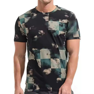 T-shirt pour homme en tissu éponge de qualité supérieure, impression de logo personnalisé, manches courtes, coupe ample, 100% coton, écologique, séchage rapide - Product Image 1