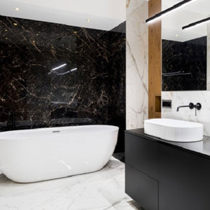 Premium Quality Marine Black <b>Marble</b> Stone Polished Finish for Elegant Interior Flooring & Wall Cladding - Product Image 2