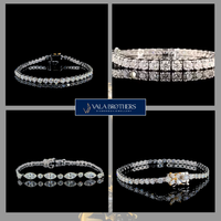 Bracelet tennis en diamant de laboratoire 2,05 carats E VS1 taille poire brillant, en argent sterling 925 plaqué argent, certifié IGI, pour femme