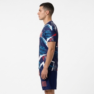 Ready to Ship Mesh Football Uniforms Shirts Soccer Jerseys Sets for Team Scrimmage Quick Dry <b>Athletic</b> Shorts Personalized Logo - Product Image 3