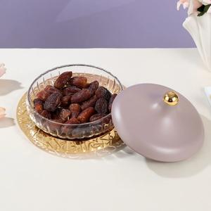 Plat de service en cuivre avec couvercle, fait main, plat turc en cuivre avec couvercle, plat de service décoratif, plat de service - Product Image 6