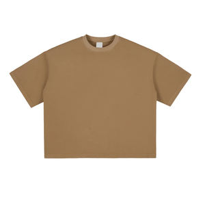 T-shirts surdimensionnés personnalisés 100 % coton 240 g pour hommes, coupe ample à épaules tombantes, teint en fil, lavage vintage, style universitaire et sportif - Product Image 5